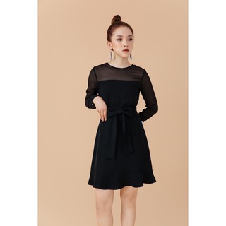Đầm xòe dài tay phối - 20Again