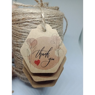 100 tag cảm ơn -giấy kraft-35k