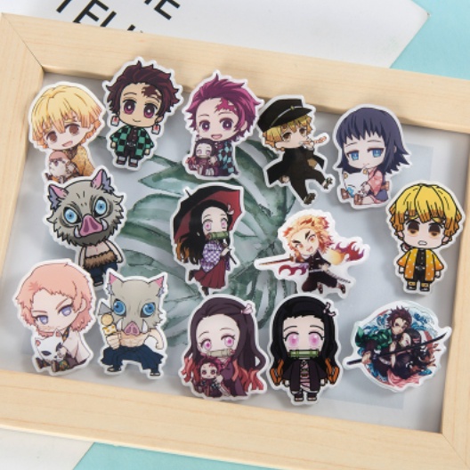 Ghim Cài Áo Hoạt Hình Anime Demon Slayer Tanjirou Nezuko Bướm Ninja Dễ Thương