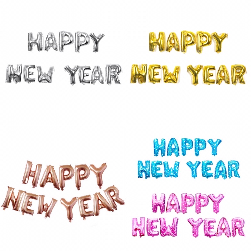 Bóng chữ happy new year, bóng chữ chúc mừng năm mới, bóng số 2023