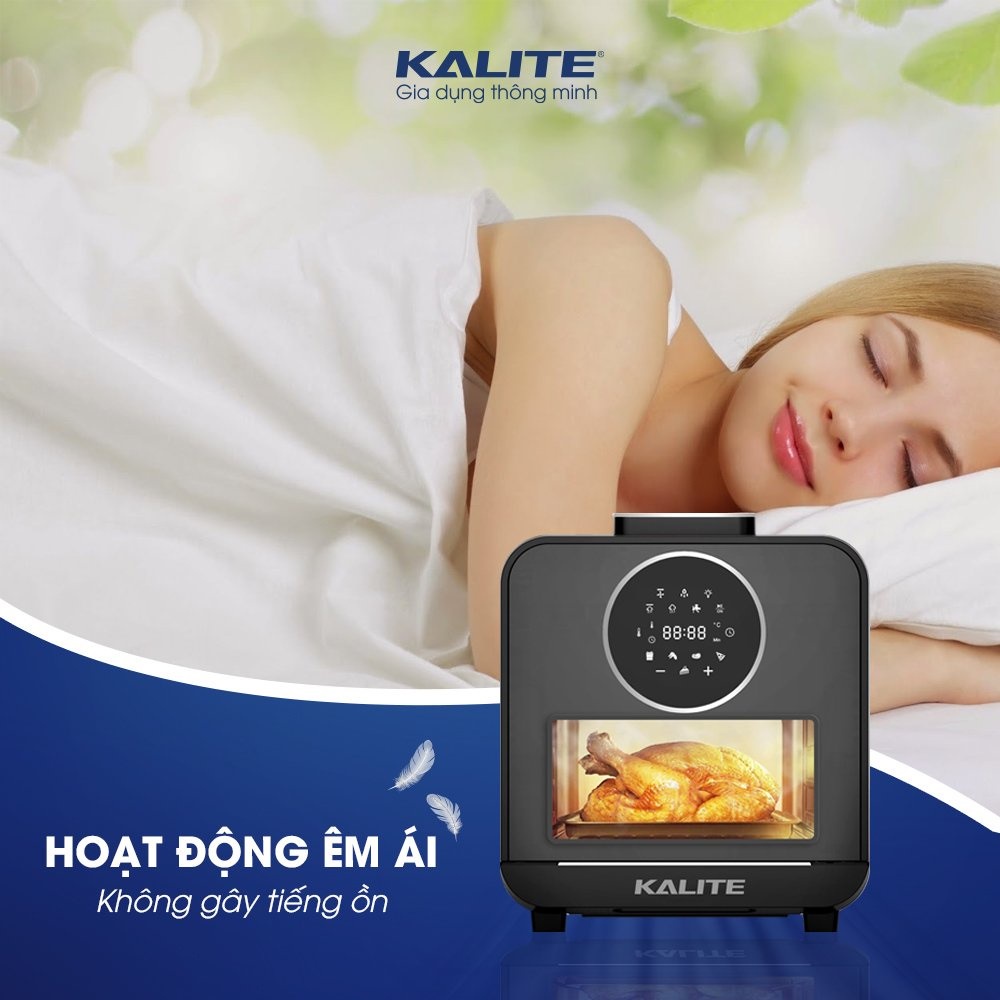 Nồi Chiên Hấp Kalite Steam Star, 15Lit - 2620W, Hấp Chiên 2in1, Bảo Hành Chính Hãng 24 Tháng