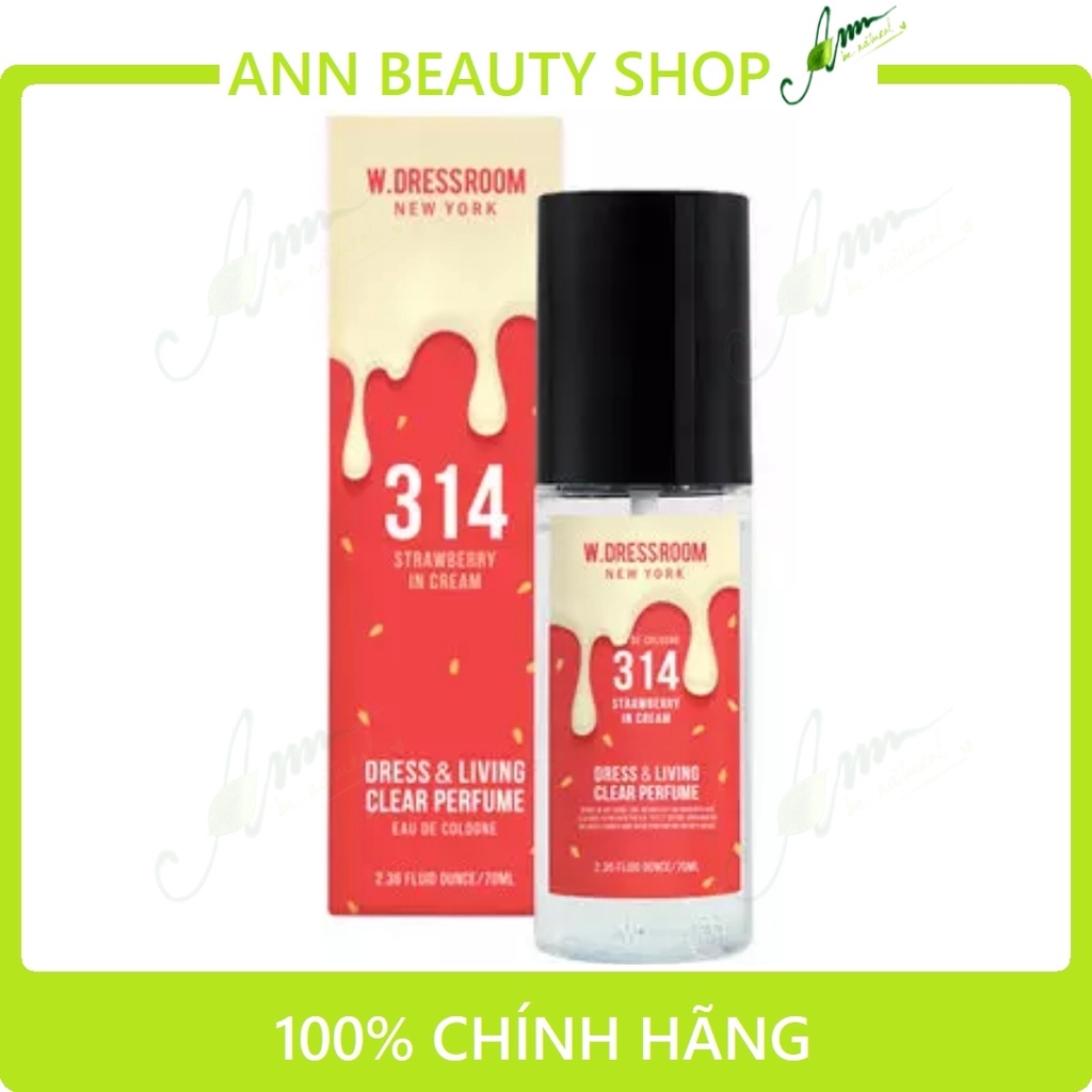 Nước xịt thơm W. Dressroom 70ml