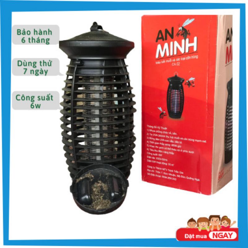 Đèn bắt muỗi và diệt muỗi An Minh modeal CA02