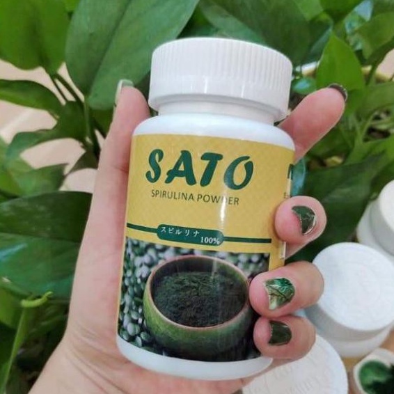 Tảo Sato tảo xoắn cấy nano trắng sáng cho spa và cá nhân