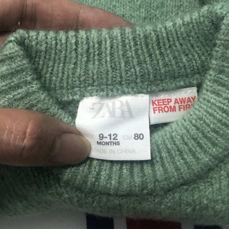Áo len bé gái ZR 6 tháng - 5 tuổi  Áo len bông co giãn xuất dư 0322