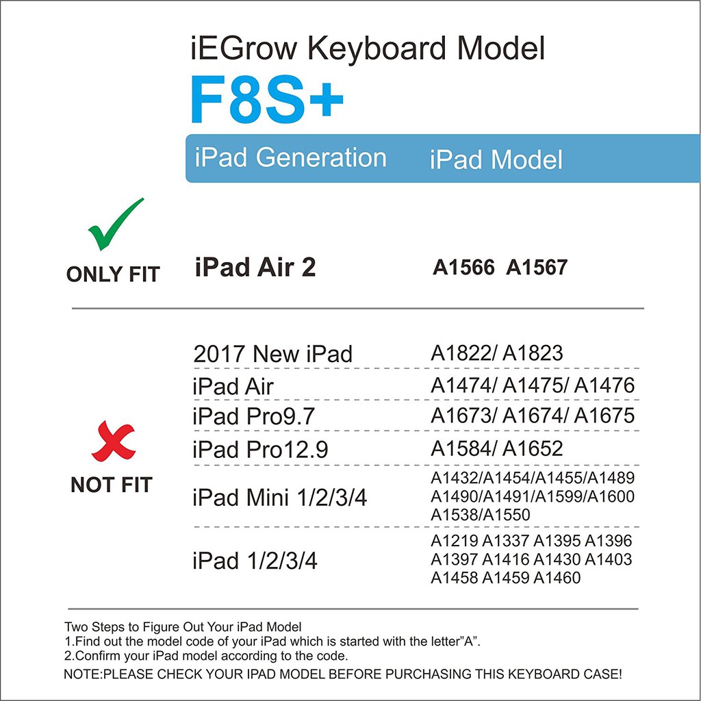 Bao da kiêm bàn phím Bluetooth iPad Air 2 (Đen)