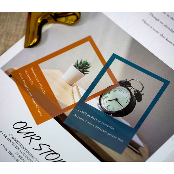 STICKER KHUNG ẢNH POLAROID TRANG TRÍ SCRAPBOOK/PLANNER
