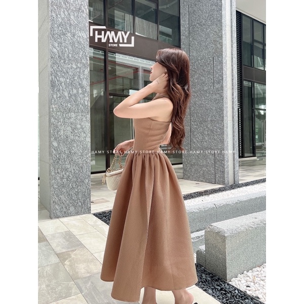 Đầm Yếm Xốp Nơ