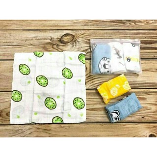 set 3 khăn sữa Aden tre dày 4 lớp