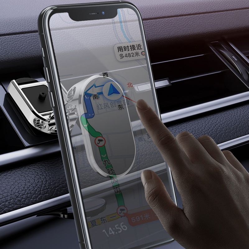 360° Giá Đỡ Điện Thoại Từ Tính Gắn Xe Hơi Đa Năng Cho iPhone Và Android