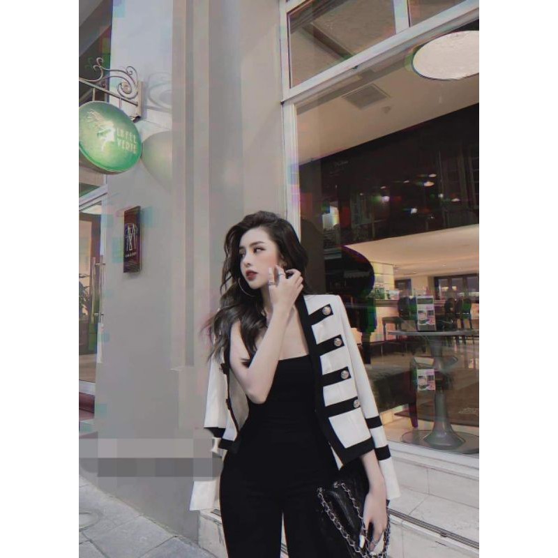 Jum ống ôm 2 dây hở lưng