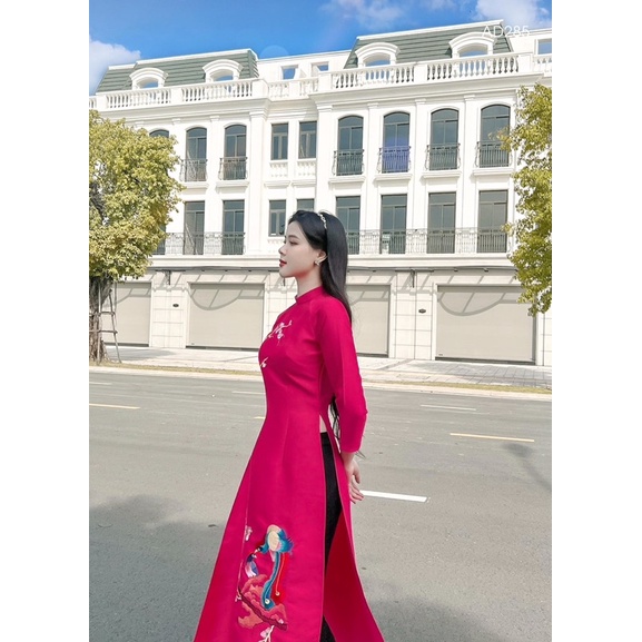 Áo dài lụa tapfa