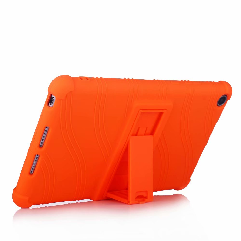 Ốp Máy Tính Bảng Silicon Mềm Có Giá Đỡ Chống Sốc Cho Huawei MediaPad M3 Lite 8 M5 M6 8.4 T3 8.0 MatePad T8