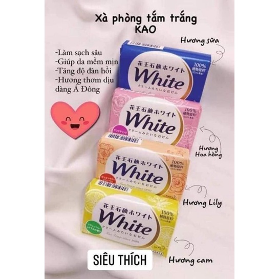 Xà phòng Kao white nôi địa Nhật 130gr