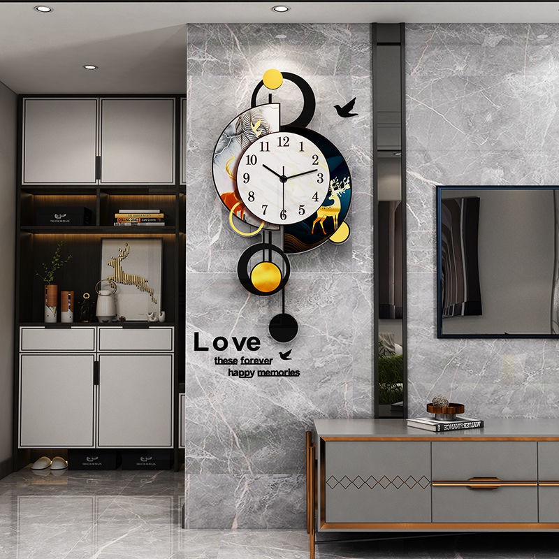 đồng hồ treo tườngĐồng hồ treo tường sáng tạo Mesda trang trí phòng khách hiện đại và đơn giản Tắt tiếng cao cấp n