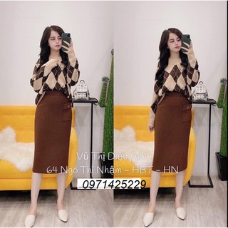 Chân váy len túi hộp hàng Quảng Châu loại 1