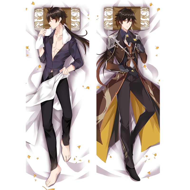 Vỏ Gối In Hình Game Genshin Impact Zhongli Dakimakura