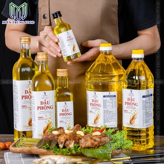 Dầu đậu phộng nguyên 100% ép nguyên chất không pha trộn, giàu omega, vitamin E được kiểm nghiệm an toàn, chai 1L