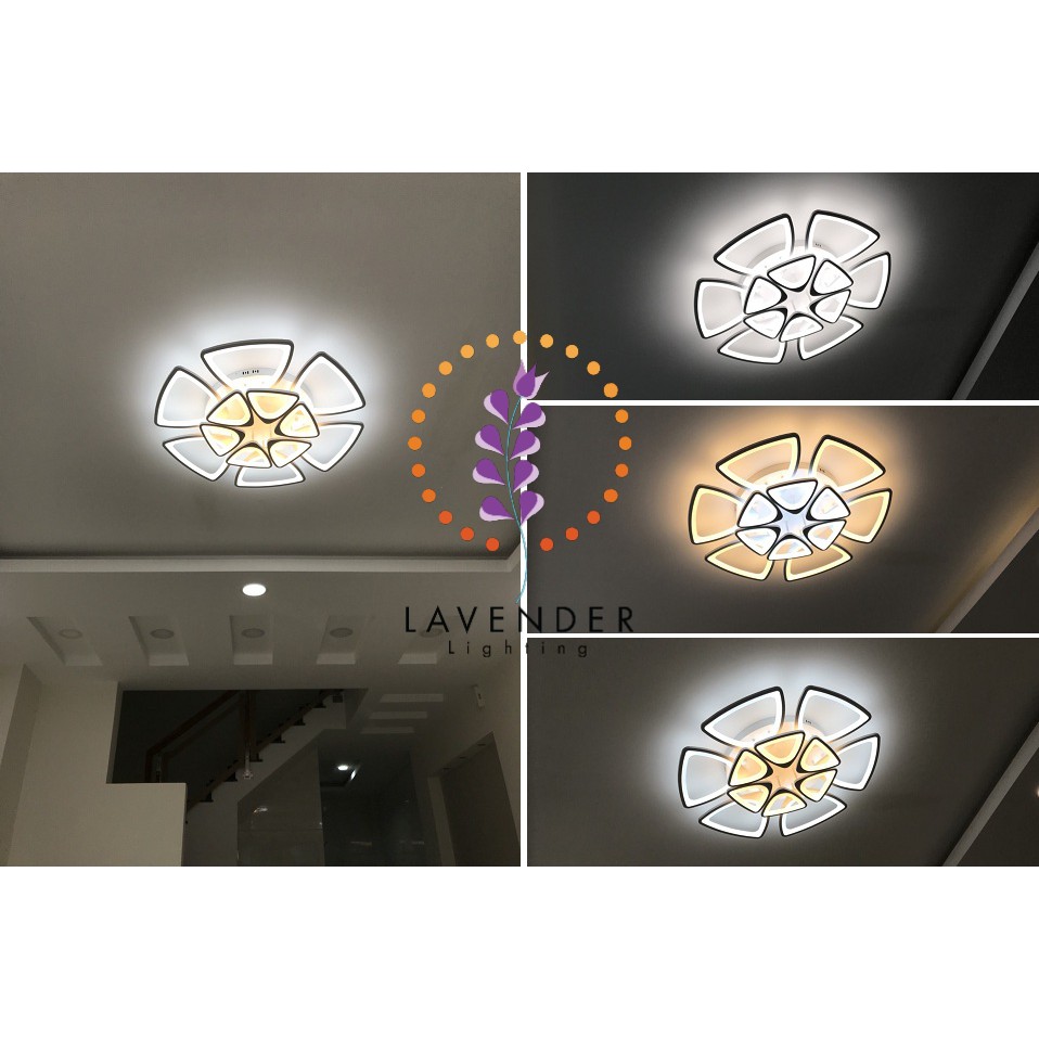 Đèn mâm led ốp trần trang trí phòng khách