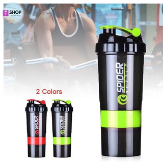 Bình lắc (shaker) whey protein 500ml (3 lớp)