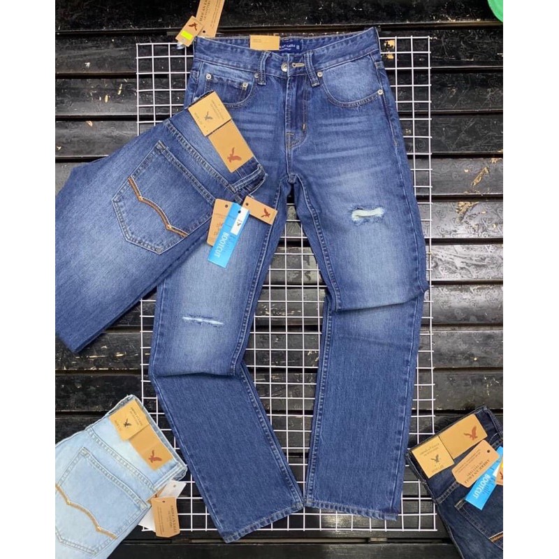 Quần jean Nam ống suông