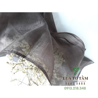 Khăn Lụa Tơ Tằm 100% Việt Nam màu đen