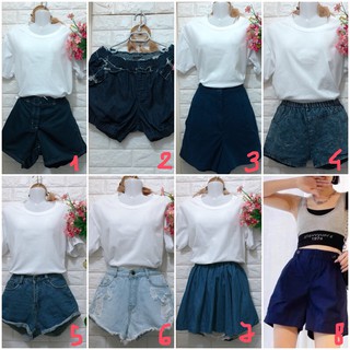 Quần ngố short y2k vải, jeans dưới 60 kg