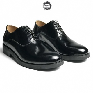 Giày tây công sở Plain Oxford MAD Black 02 nam buộc dây da bò cao cấp