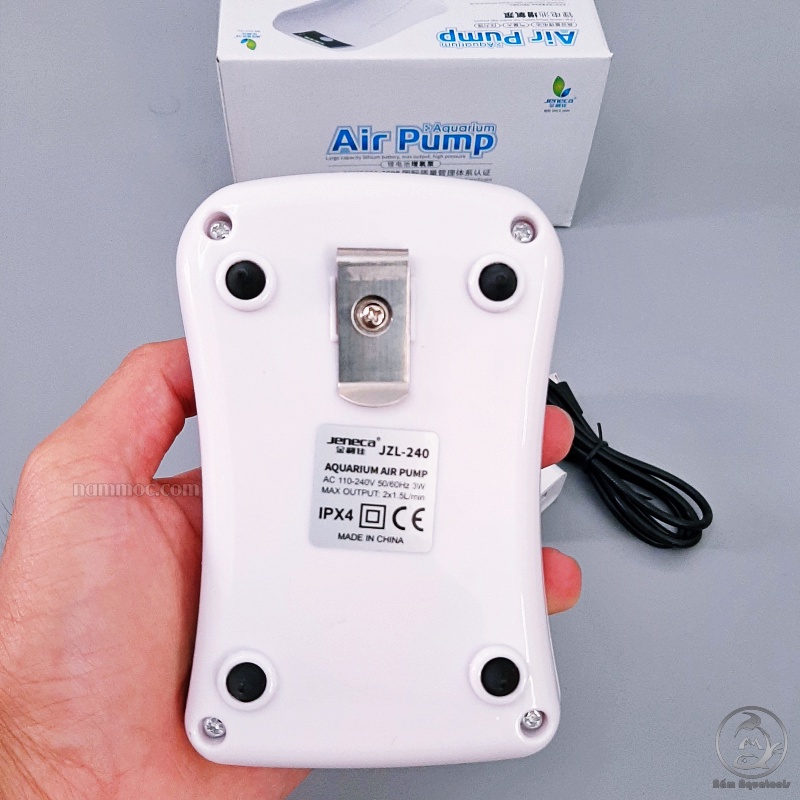 Máy Sủi Oxy Tích Điện 2 Vòi Jeneca | Oxy sạc Jeneca JZL-240 3W