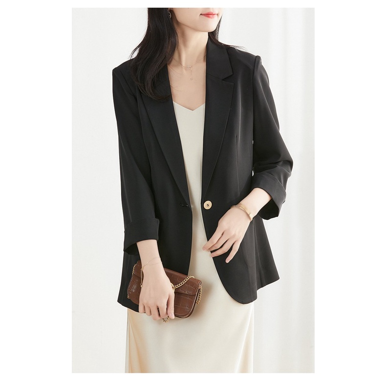 Áo blazer Callalady, áo vest nữ kiểu Hàn Quốc tay lỡ, Áo vest nữ khoác ngoài