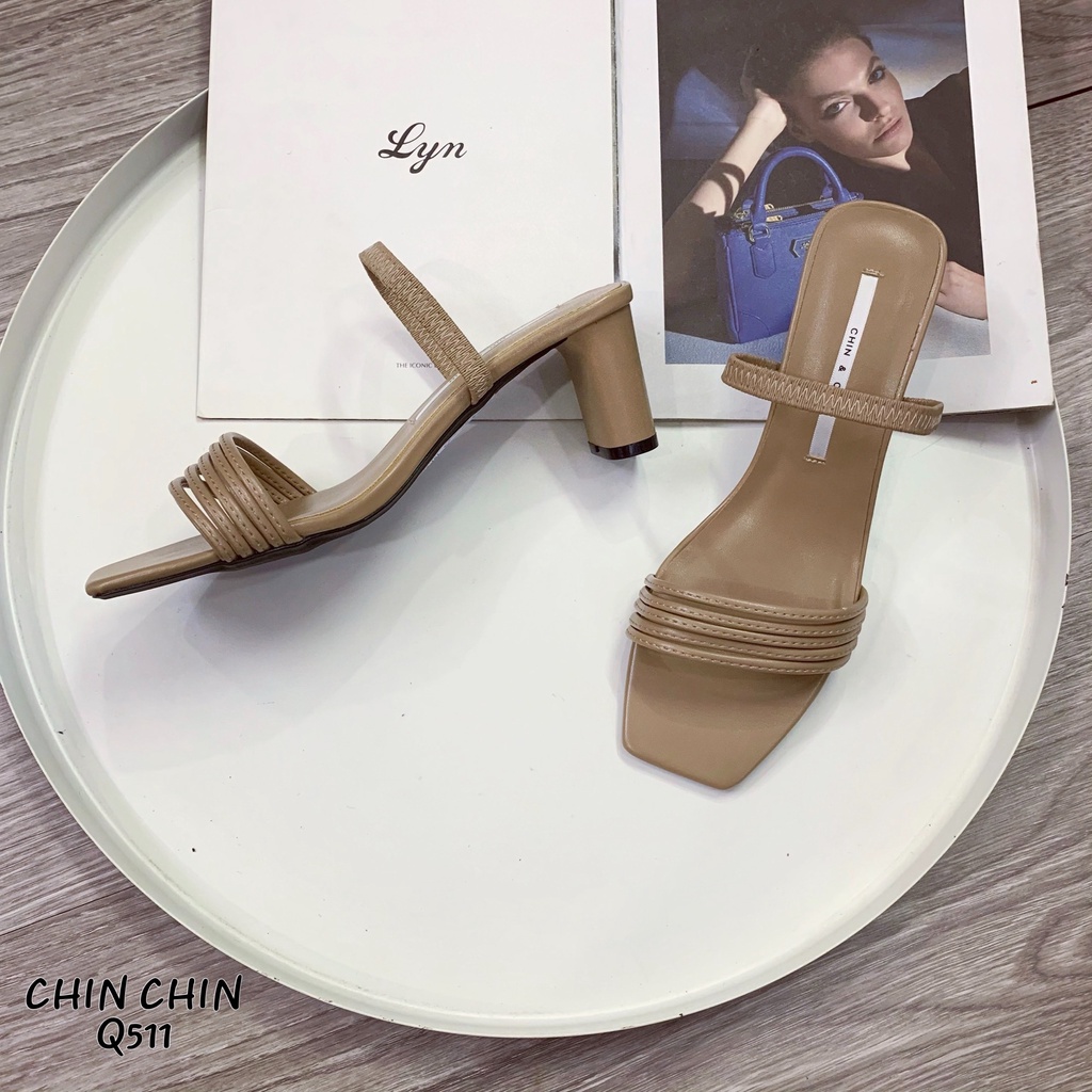 GIÀY SANDAL NỮ CHIN CHIN DÂY NGANG 7P VNXK