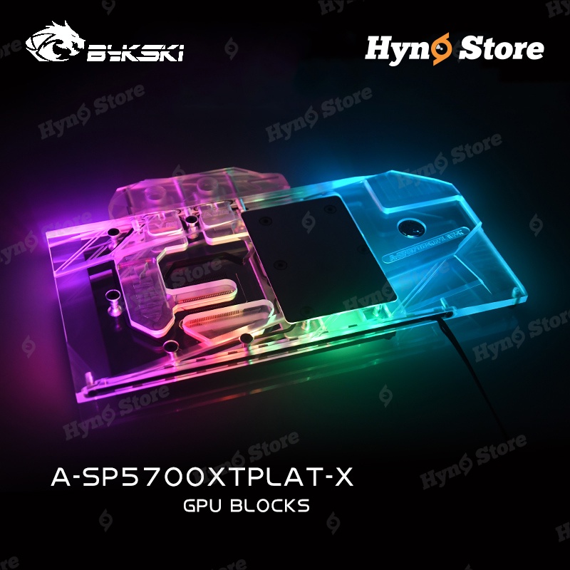Block VGA Bykski RX5700XT Nitro+ Tản nhiệt nước custom Hyno store