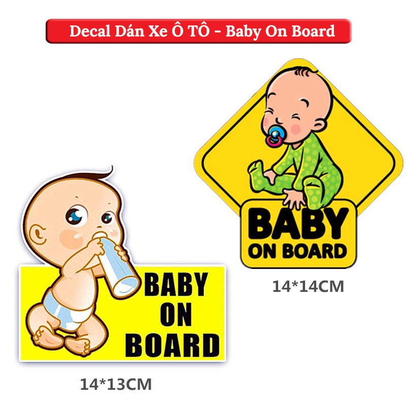 Tem Dán Xe Oto Baby On Board