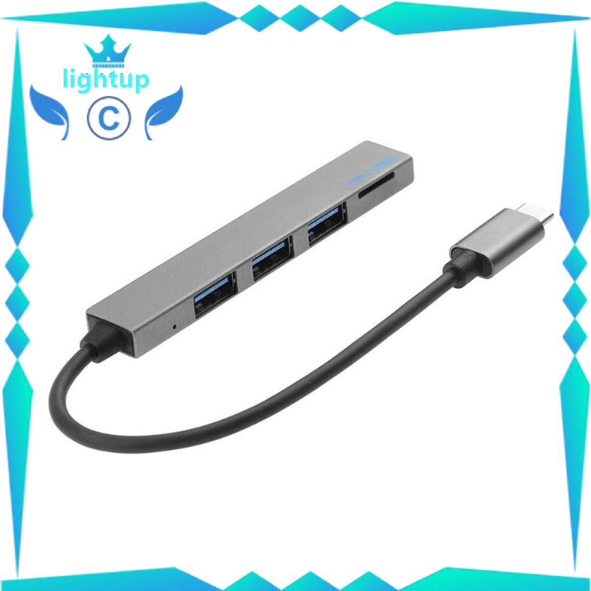 Bộ Chia 4 Trong 1 Usb 3.1 Type-C Sang Usb 3.0 Hub Có Khe Đọc Thẻ Tf Cho Macbook