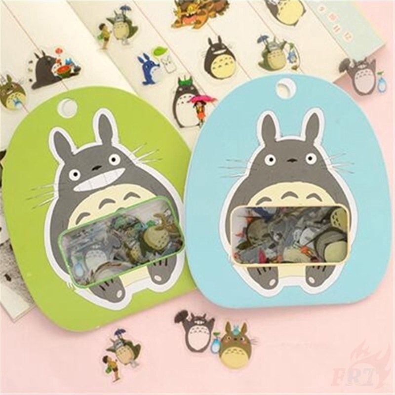 Giấy và decal dán tường ❉My Neighbor Totoro Stickers❉ 60pcs/1Pack Totoro Transparent Decorative Stickers