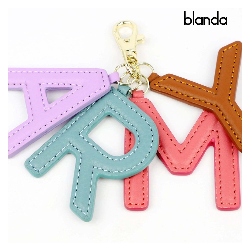 Móc khóa, Charm treo túi siêu dễ thương Blanda da bò cao cấp 8PKDB01