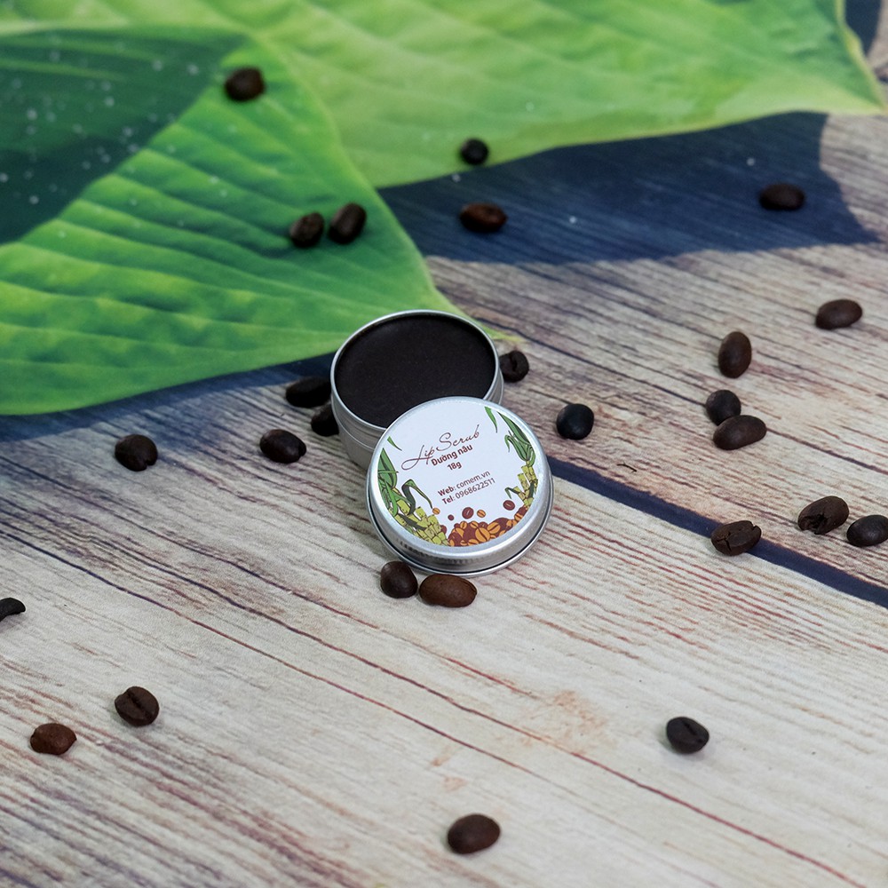 Tẩy Da Chết Môi Cho Bà Bầu - Lip Scrub Đường Nâu Cỏ Mềm - Tẩy Tế Bào Chết Cho Môi An Toàn Từ Thiên Nhiên