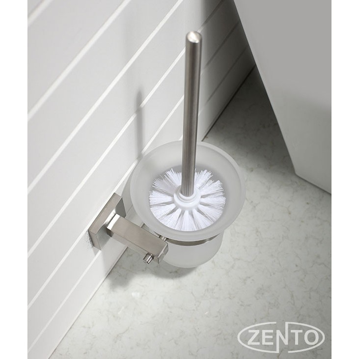 Bộ chổi cọ, kệ đỡ toilet inox304 Zento HC1271