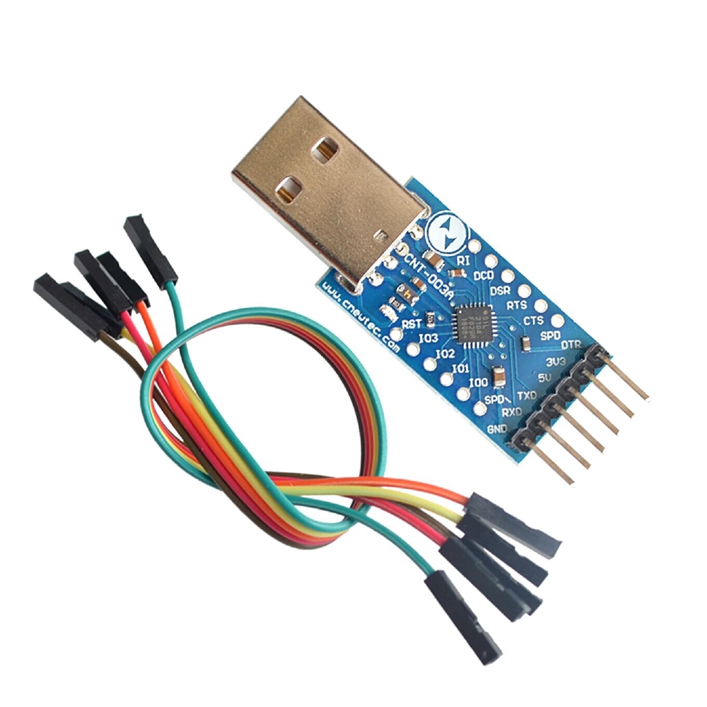 Bảng mạch chuyển đổi USB 2.0 sang TTL UART 6pin cp2104 STC prgmr CP2102 kèm cáp Dupont