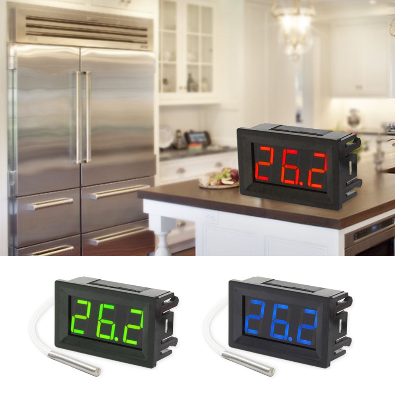 Pcf * Fahrenheit Máy Đo Nhiệt Độ Nhiệt Độ Kỹ Thuật Số Màn Hình LED Kỹ Thuật Số Công Nghiệp Cấp K-Type Sen