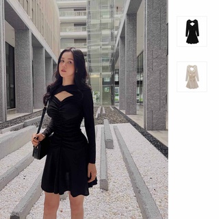 Đầm Nữ Ruffle Front, Chất thun lạnh Thoải Mái, WDN000155, SOMEHOW