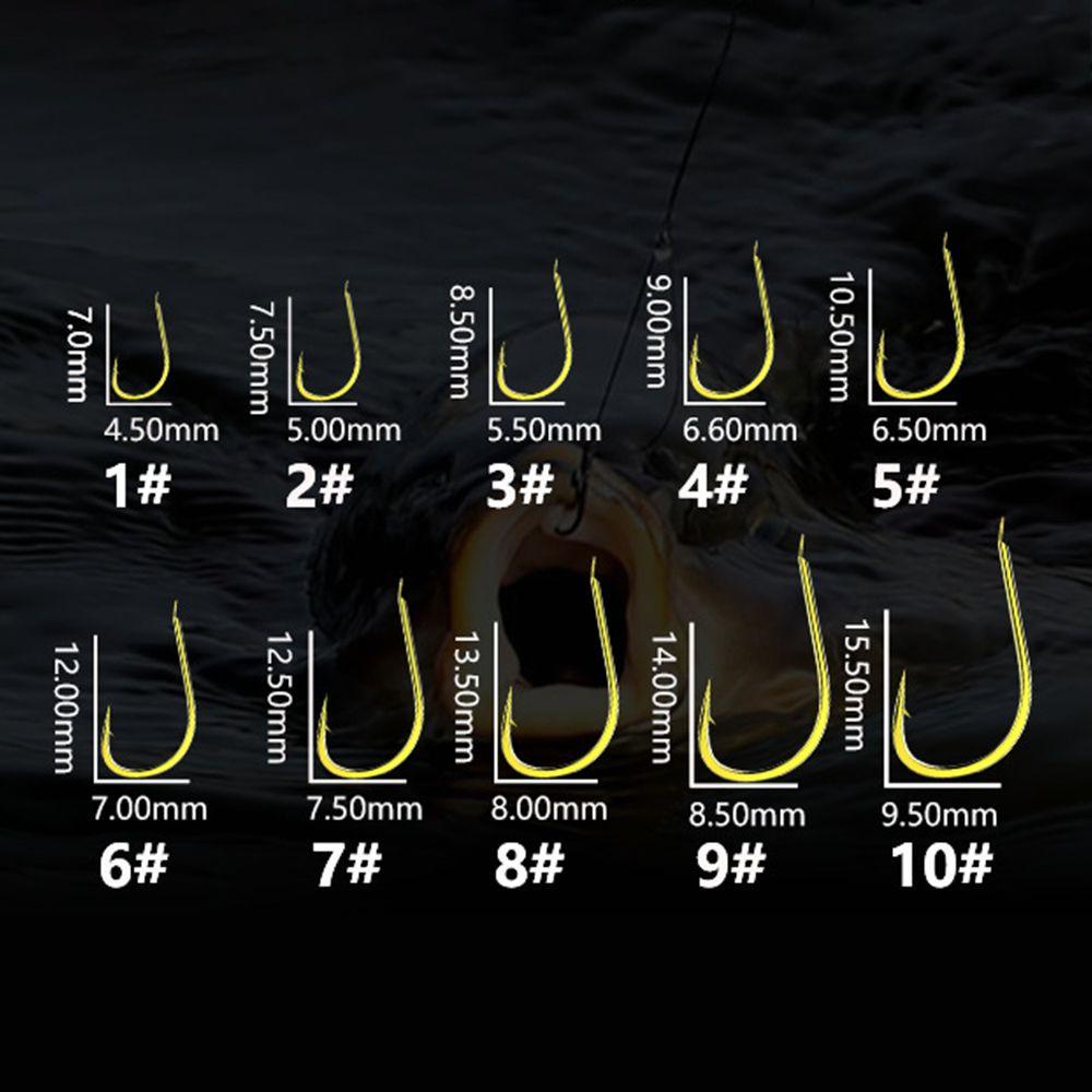 Set 500 Lưỡi Câu Cá Màu Đen Chất Lượng Cao