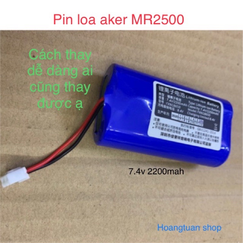 Pin micro không dây Aker MR2500 hoặc pin máy aker 2500