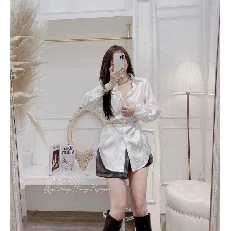 Áo sơ mi tay dài gấm EL