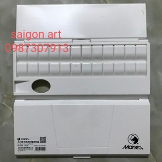 Pallet pha màu, khây pha màu cao cấp maries 24 ô