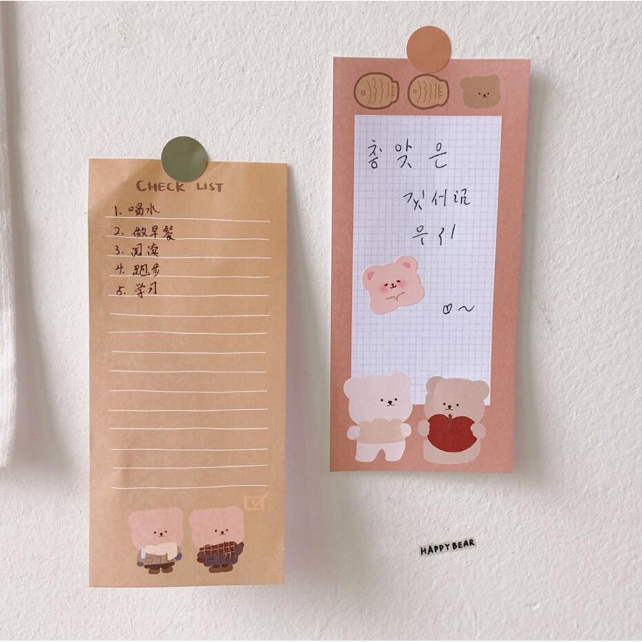 Sổ Ghi Chú 14cm Họa Tiết Gấu Dễ Thương Bắt Mắt Sành Điệu