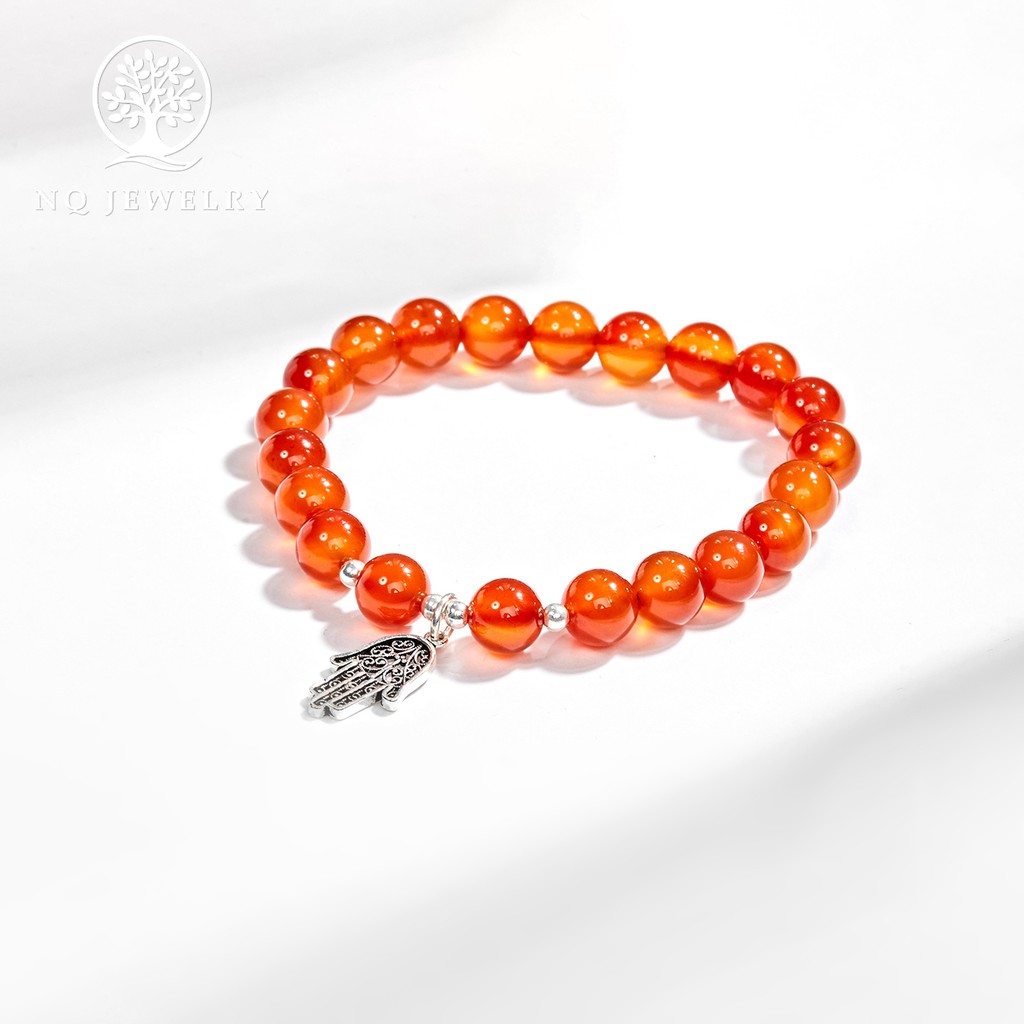 Vòng tay phối charm bàn tay hamsa - NQ Jewelry