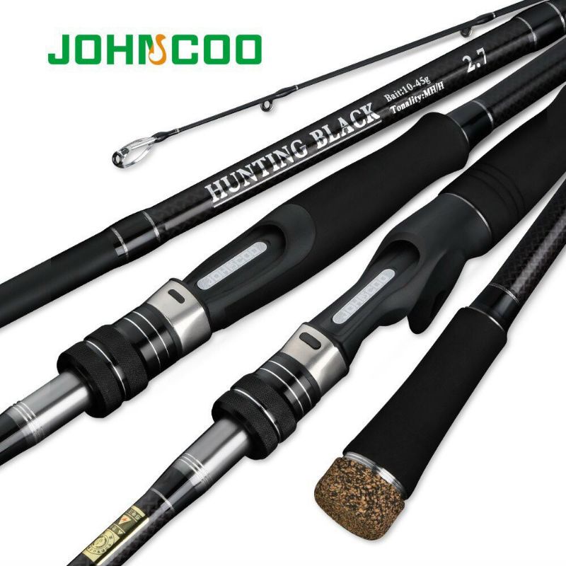 Cần Câu Lure Hunting black Máy đứng  1m8 2m1 2m4 2m7  Siêu tải cá ngọn M/ ML