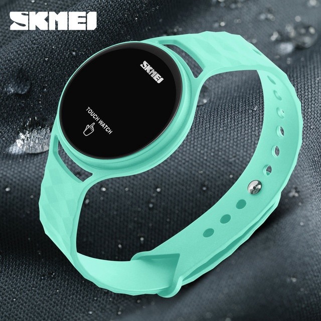 SKMEI 1230 Touch Screen LED PU Strap Simple Strap student Digital Waterproof watches