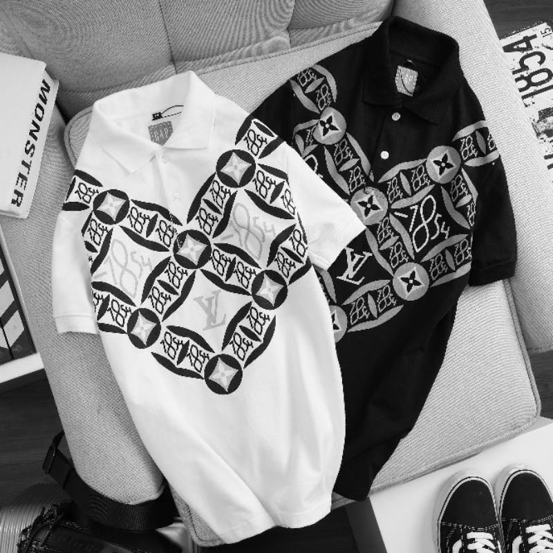 ( Size từ 50-110kg) Áo thun nam cổ trụ in. | BigBuy360 - bigbuy360.vn